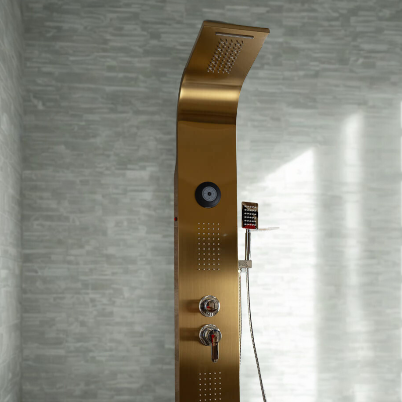 Torre de Ducha Multifuncional Premium con Hidromasaje, Luz LED y Bluetooth - Imagen 2