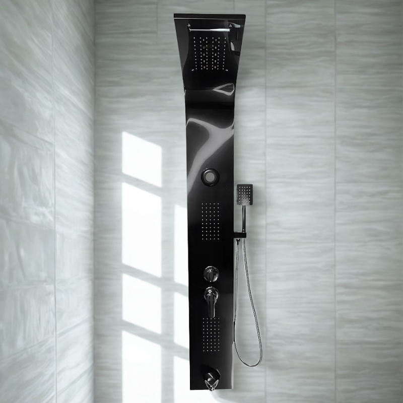Torre de Ducha Multifuncional Premium con Hidromasaje, Luz LED y Bluetooth - Imagen 4